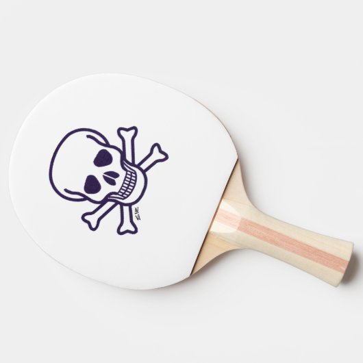 Skull n Botten ping pong paddle Tafeltennisbatje (Zijkant)