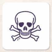 Skull n Botten white paper drink achtbaan Kartonnen Onderzetters (Voorkant)