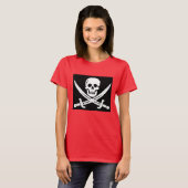 SKULL N CROSSBONES PIRATE T-SHIRTS (Voorkant volledig)