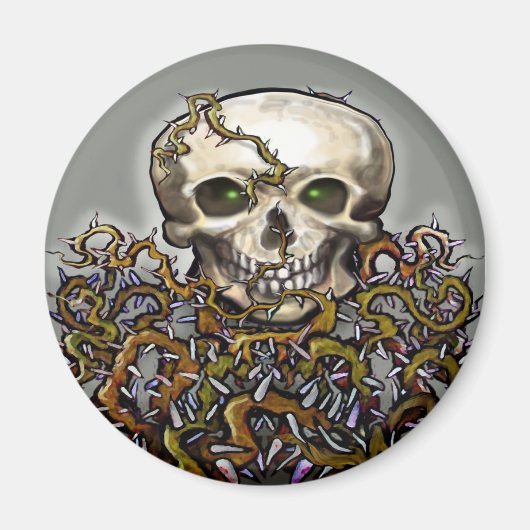 Skull-n-Thorns Magneet (Voorkant)