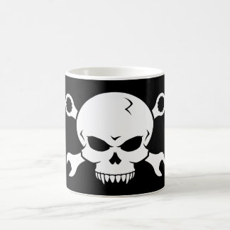 Skull 'n' Tools - Schroefpiraat 2 (wit) Koffiemok