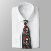 Skull Necktie Stropdas (Gebonden)