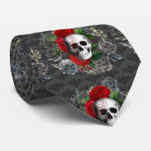 Skull Necktie Stropdas (Opgerold)