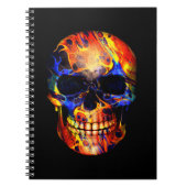 SKULL NEON PAINT ABSTRACT NOTITIEBOEK (Voorkant)