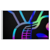 Skull, neon stof (Fat Quarter)