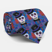 Skull New Orleans Style Stropdas (Opgerold)
