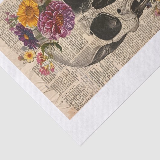 Skull Nieuws2 Tissuepapier (Detail)