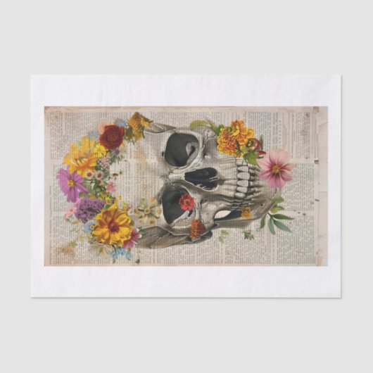 Skull Nieuws4 Tissuepapier (Voorkant)