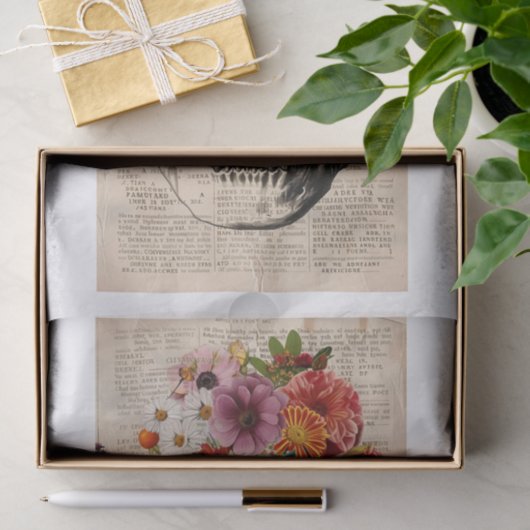 Skull Nieuws5 Tissuepapier (Geschenk)