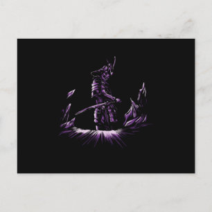 Skull Ninja Samurai Japan Kendo Katana Swords Gift Briefkaart