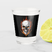 Skull of Fire  Shot Glas (Voorkant)