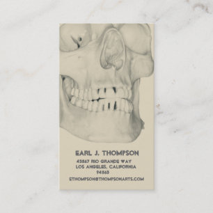 Skull of Teeth Business of Name Card Visitekaartje