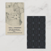 Skull of Teeth Business of Name Card Visitekaartje (Voorkant / Achterkant)