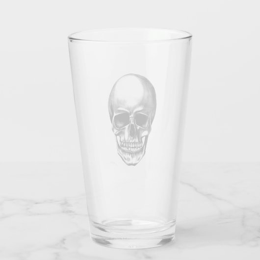 Skull Old School Glas (Achterkant)