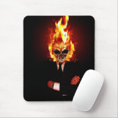 Skull on fire muismat (Met muis)