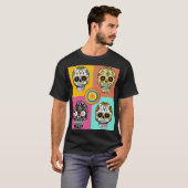 Skull On, Mexicaanse wollen schedels T-shirt (Voorkant volledig)