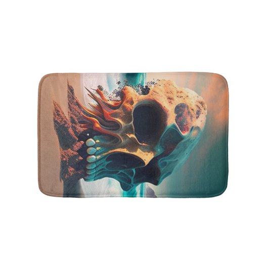 Skull on the Beach Badmat (Voorkant)