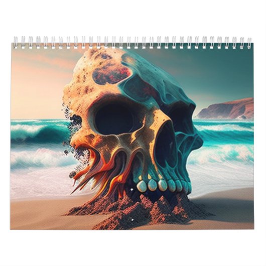 Skull on the beach kalender (Hoes)