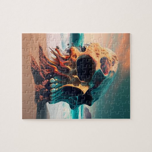 Skull on the beach legpuzzel (Horizontaal)