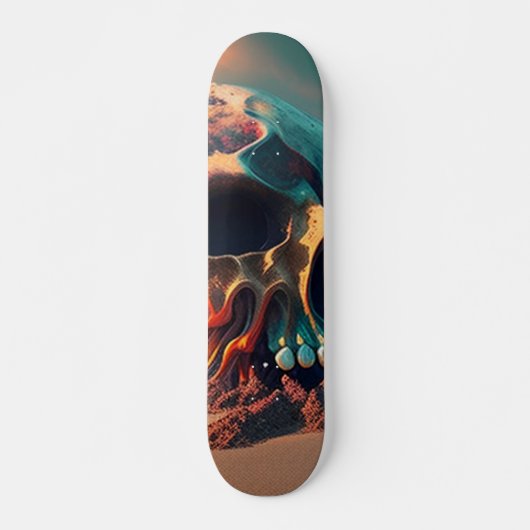 Skull on the Beach Persoonlijk Skateboard (Voorkant)
