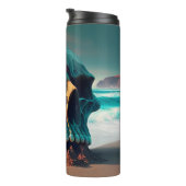 Skull on the beach thermosbeker (Geroteerd rechts)