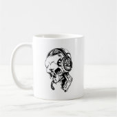 Skull op hoofdtelefoon koffiemok (Links)