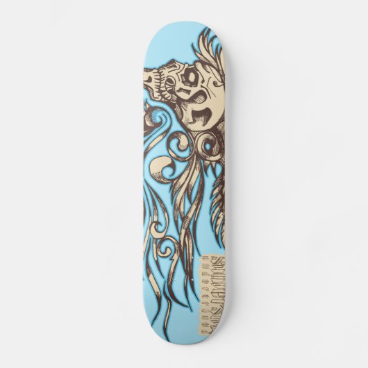 Skull ornaments skateboard (Voorkant)
