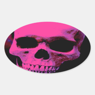 Skull Ovale Sticker