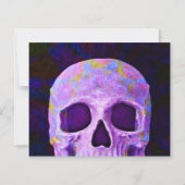 Skull Paarse Birthday Party RIP naar zijn begrotin (Achterkant)