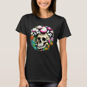 Skull paddenstoelen Collector Skull Artwork padden T-shirt