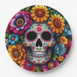 Skull Paper Bord! Papieren Bordje
