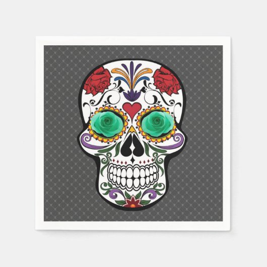 Skull Paper Napkin Servet (Voorkant)