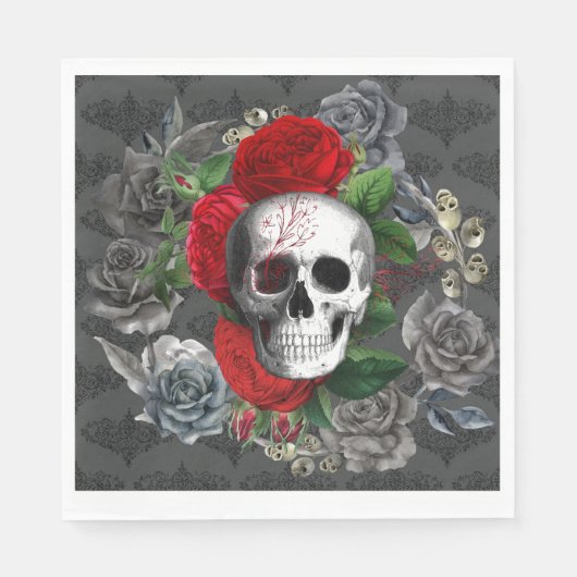 Skull Paper Napkin Servet (Voorkant)