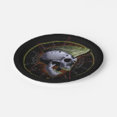 Skull Papieren Bordje (Gekanteld)