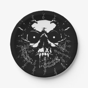 Skull Papieren Bordje