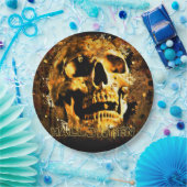 Skull Papieren Bordje (Feest)