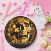 Skull Papieren Bordje (Feest)