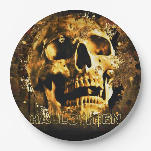 Skull Papieren Bordje (Voorkant)