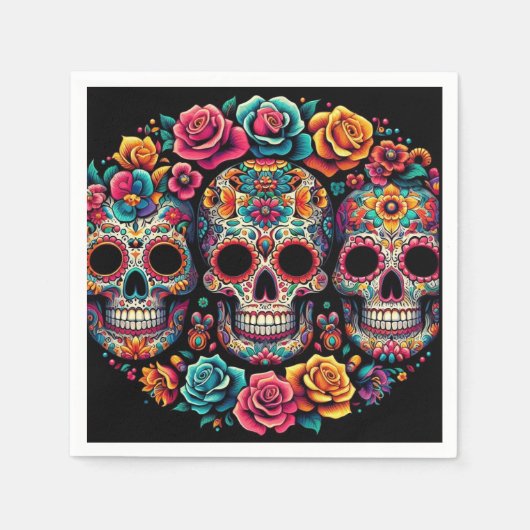 Skull party napkins! servet (Voorkant)