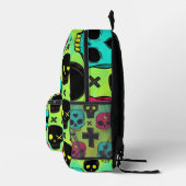 Skull Pattern Backpack Bedrukte Rugzak (Rechts)