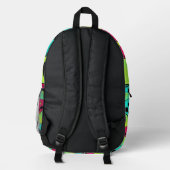 Skull Pattern Backpack Bedrukte Rugzak (Achterkant)