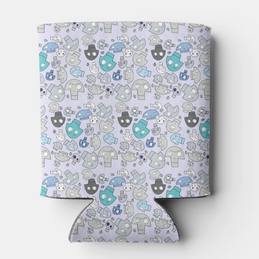 Skull Pattern Blikjeskoeler (Achterkant)