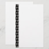 Skull Pattern Briefpapier (Voorkant / Achterkant)