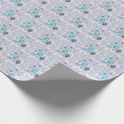 Skull Pattern Cadeaupapier (Hoek)