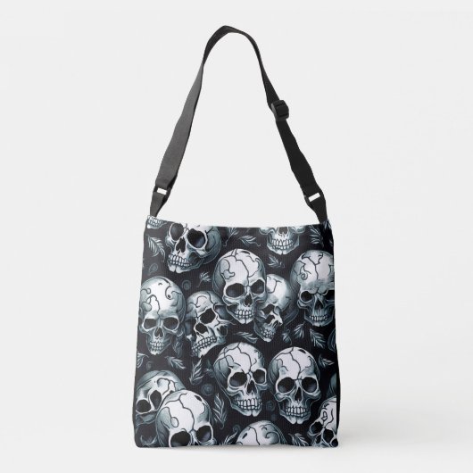 Skull Pattern Crossbody Tas (Achterkant)