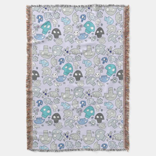 Skull Pattern Deken (Voorkant Verticaal)