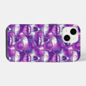 Skull Pattern Design met Paarse zonnebril iPhone Hoesje (Achterkant horizontaal)