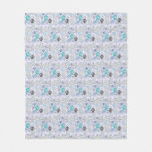 Skull Pattern Fleece Deken (Voorkant)