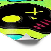 Skull Pattern Glossy Poster (Hoek)