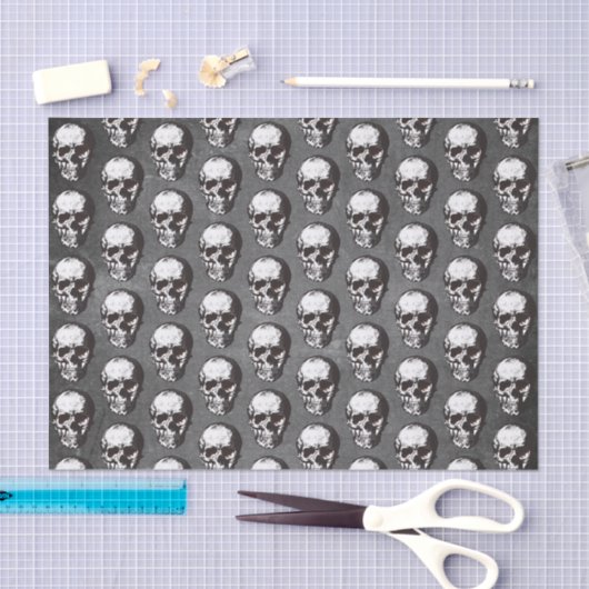 Skull Pattern Halloween Tissuepapier (Craft)